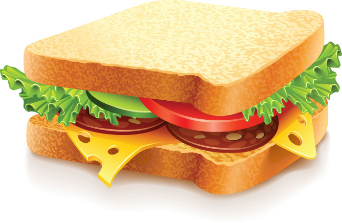 sandwich clipart vector