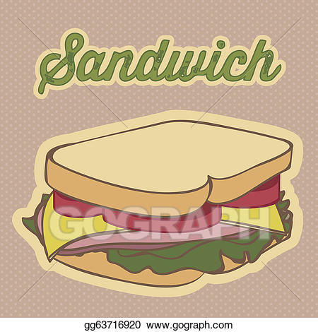 sandwich clipart vintage