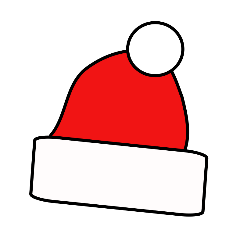 santa clipart eye
