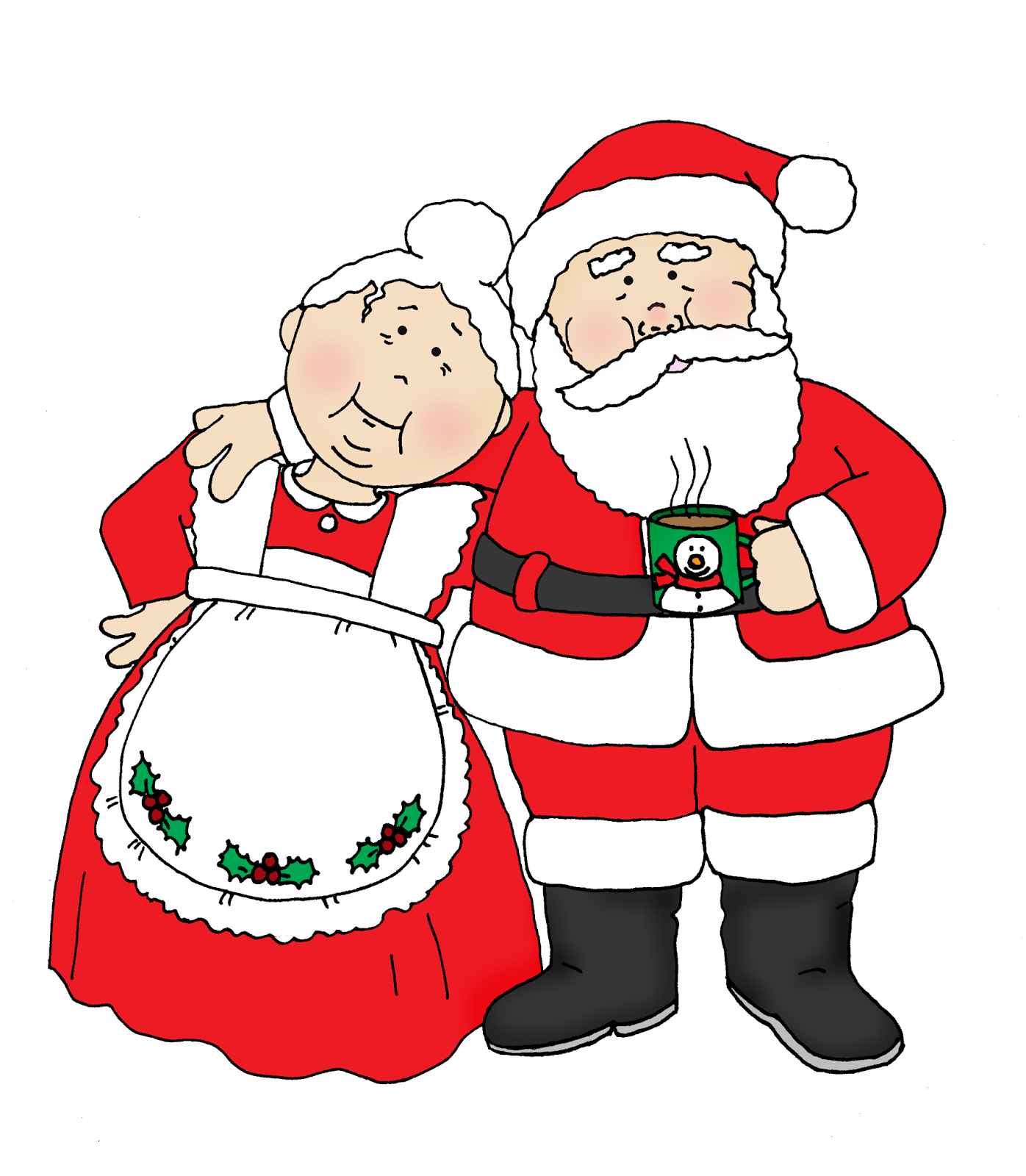 And png transparent . Santa clipart mrs claus
