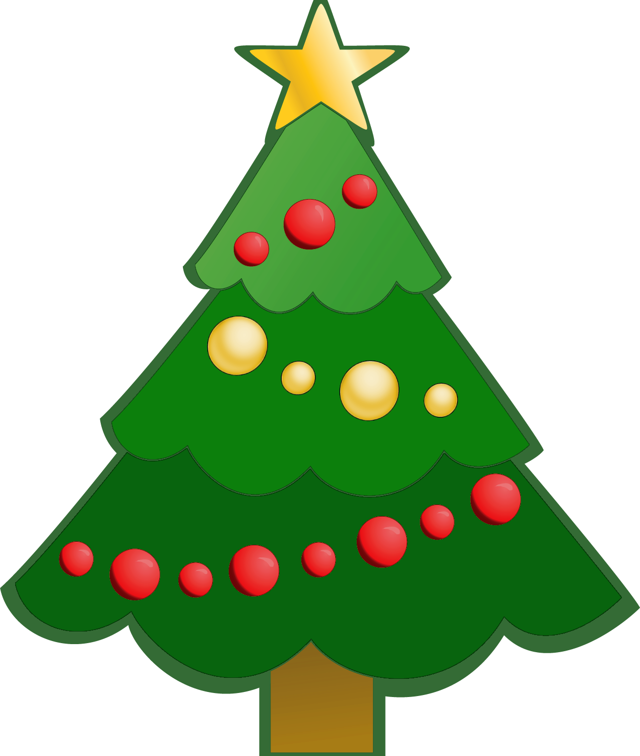 Santa clipart tree. Plain christmas cartoon mehmetcetinsozler