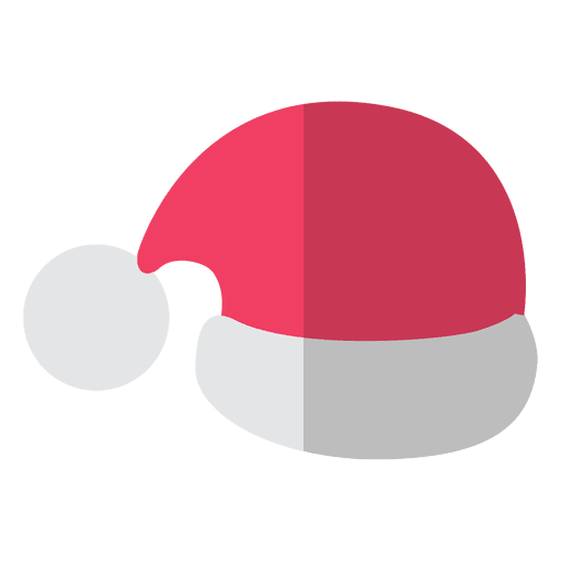 Flat icon transparent svg. Santa hat vector png
