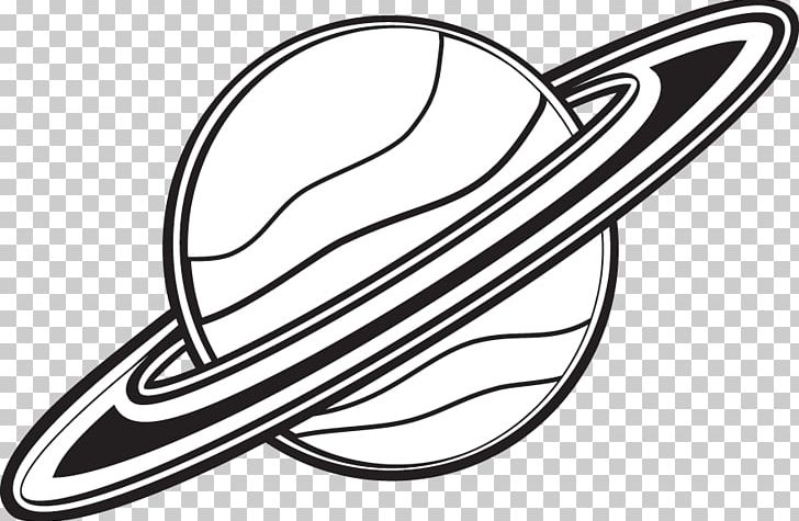 saturn clipart black and white