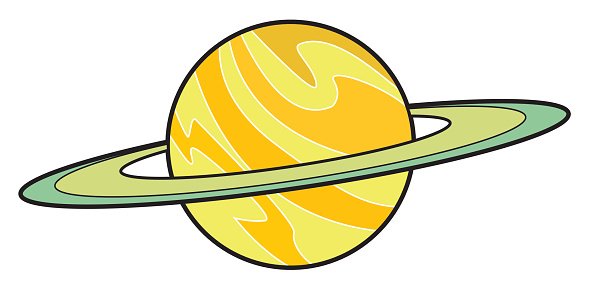 saturn clipart cartoon