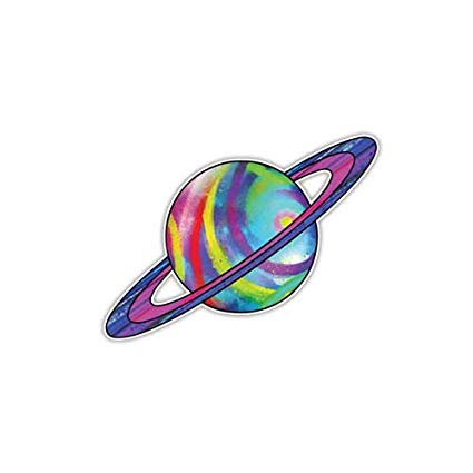 saturn clipart colorful