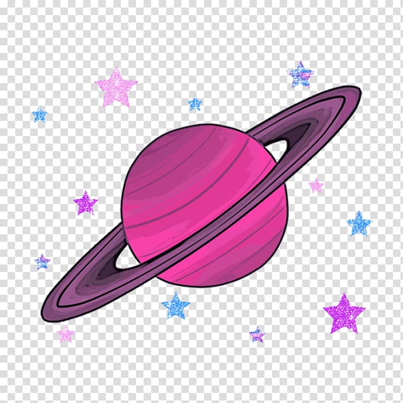 saturn clipart purple