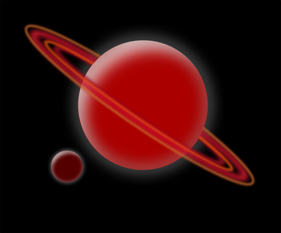 saturn clipart red planet