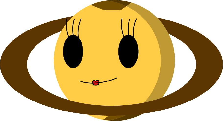 saturn clipart smiley