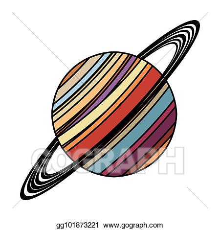 Saturn clipart vector. Art planet astronomy image