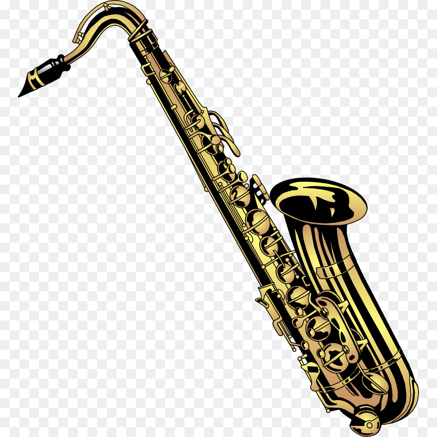 Saxophone clipart. Alto baritone clip art