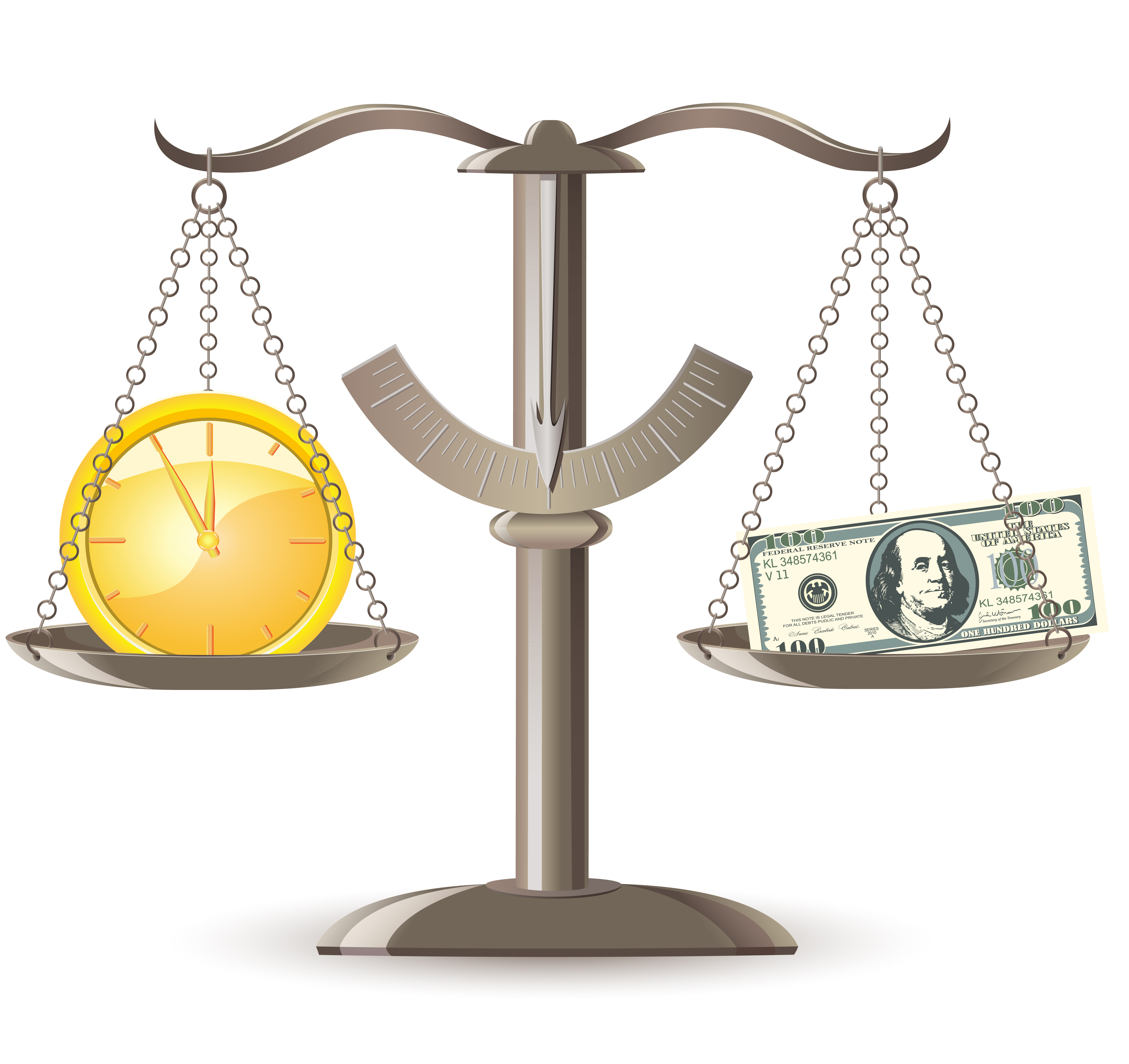 Scales choice time money. Scale clipart federal system