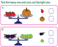 scale clipart heavy light