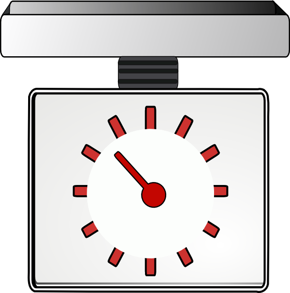Electronic weighing machine cliparthot. Scale clipart weighted