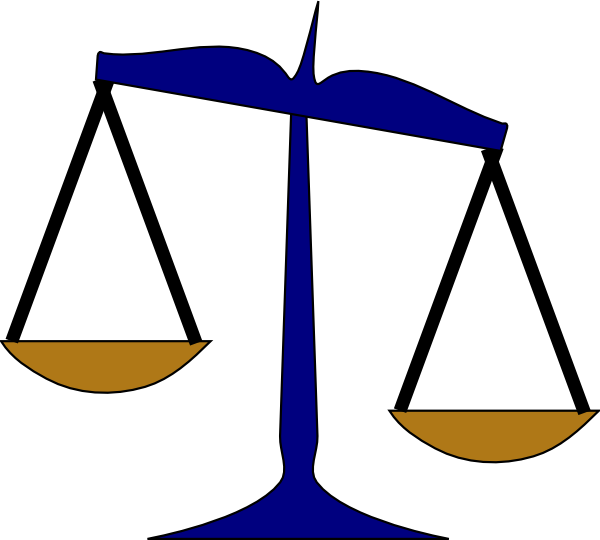 Liability ins scales clip. Law clipart proposed