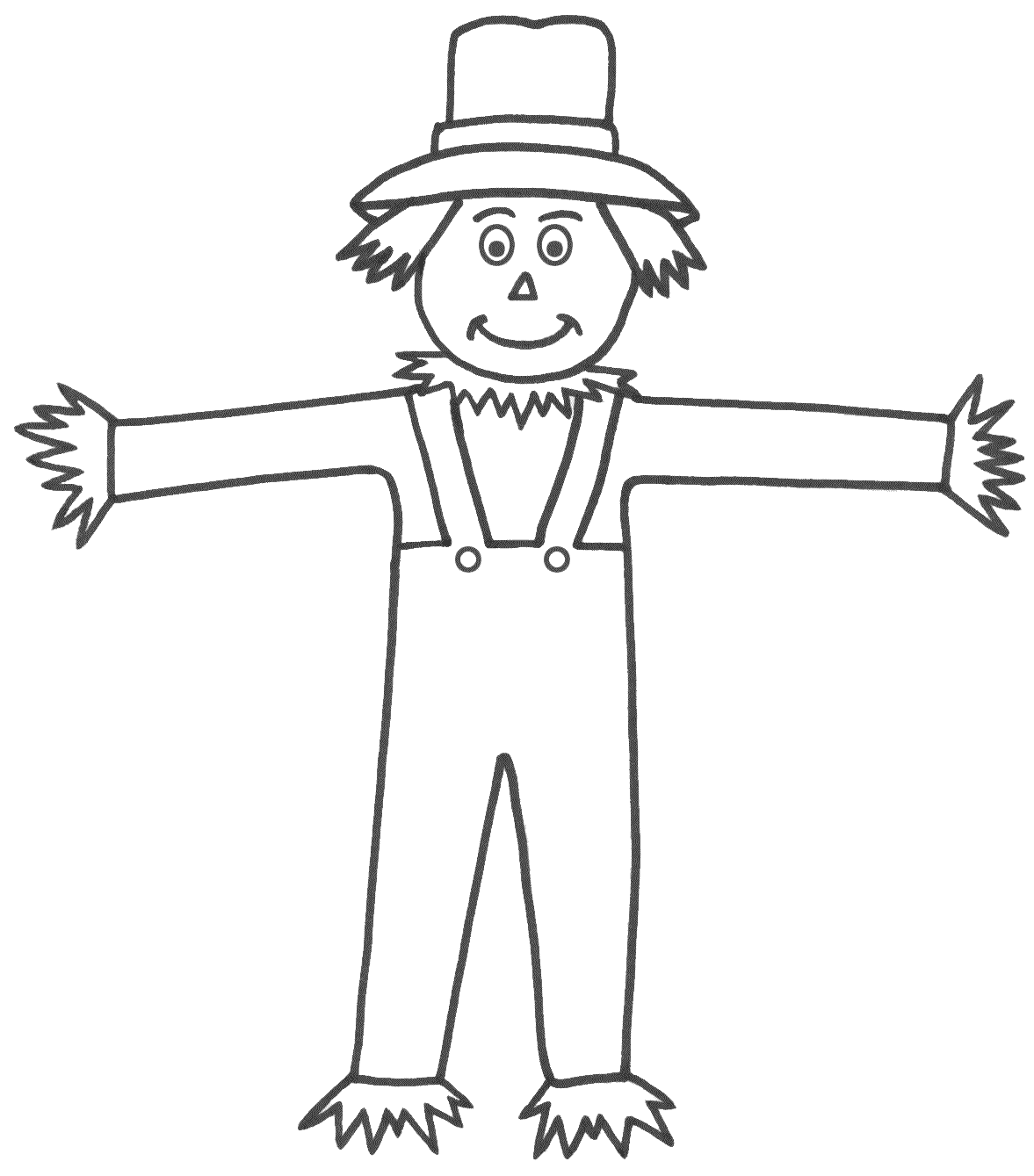 Free gclipart com . Scarecrow clipart black and white