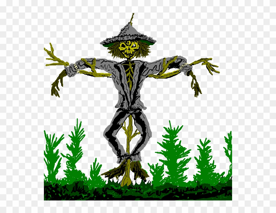 scarecrow clipart creepy