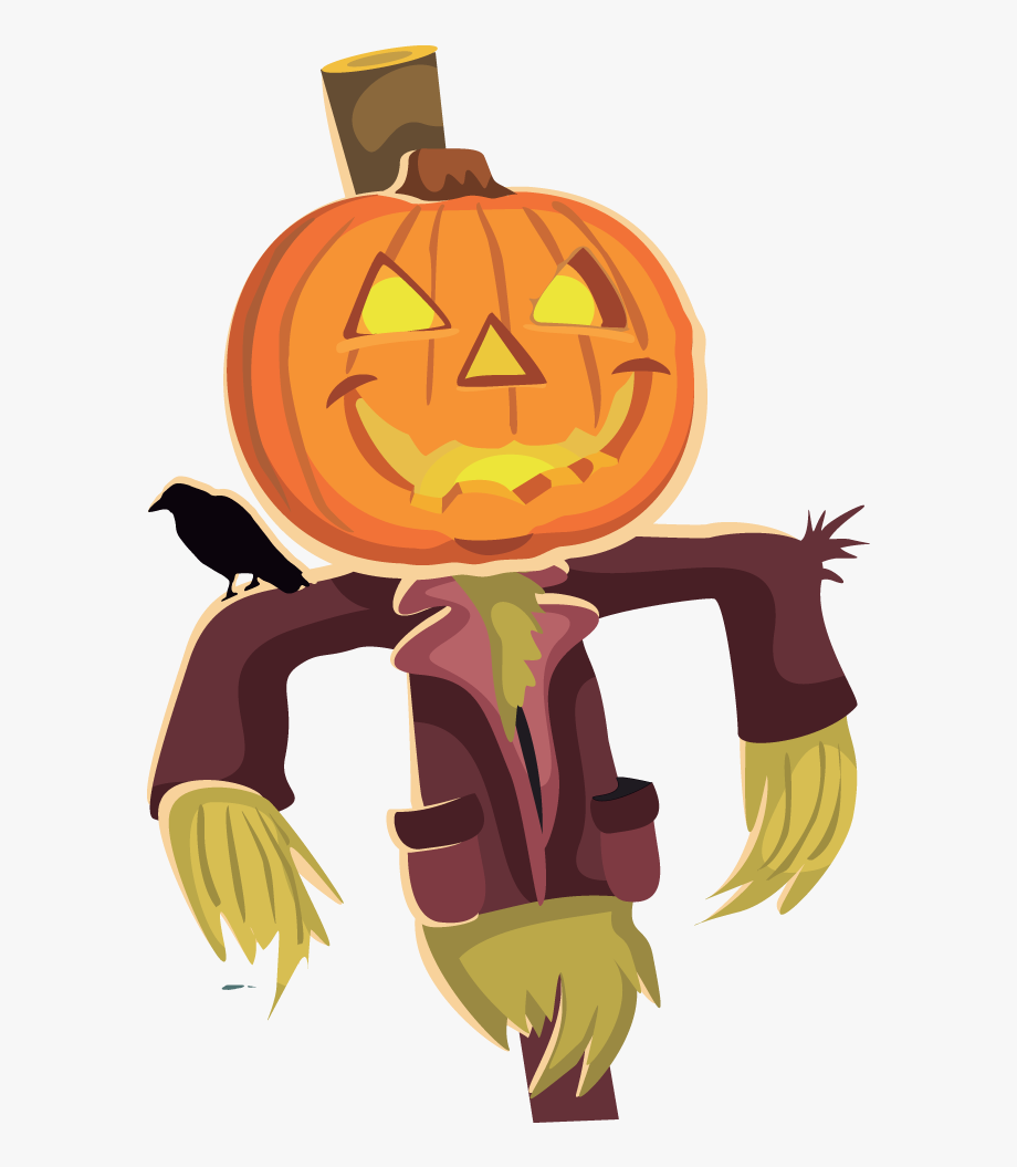 scarecrow clipart creepy