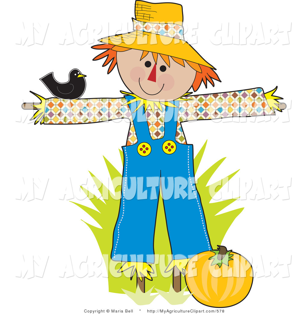 scarecrow clipart happy