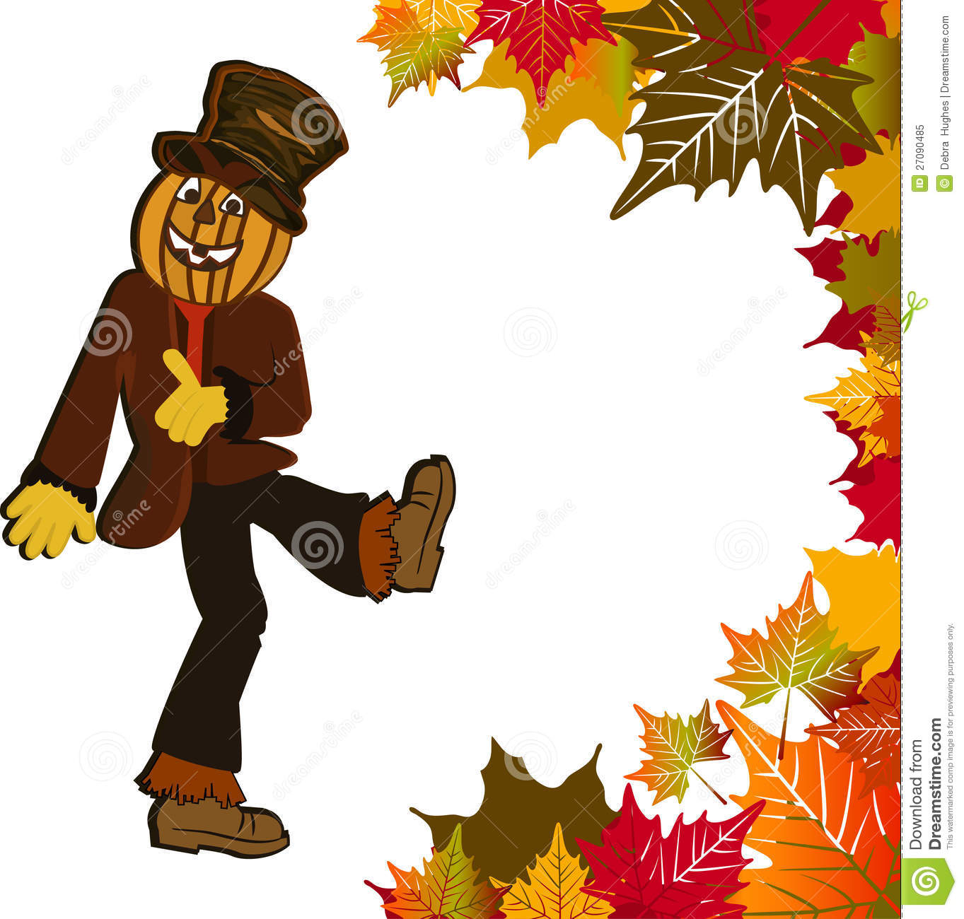 scarecrow clipart leave