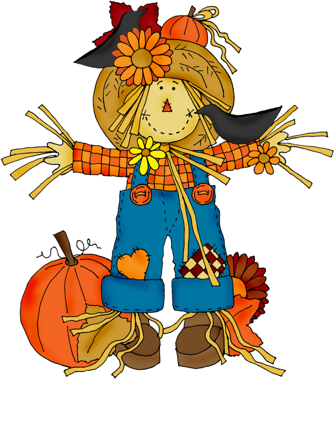 scarecrow clipart pumpkin
