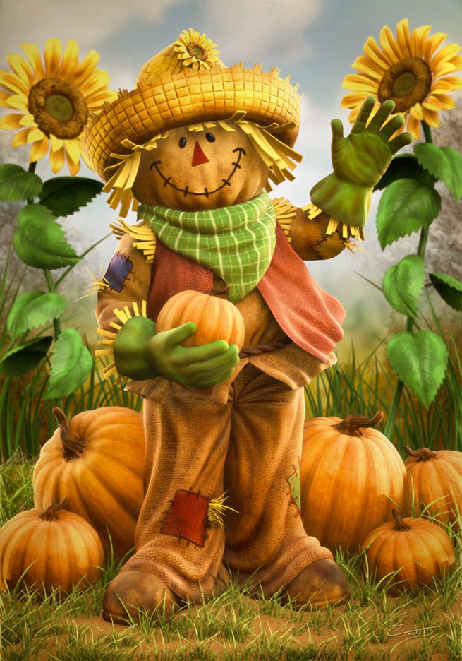 Free download clip . Scarecrow clipart september harvest