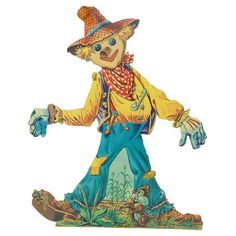 scarecrow clipart vintage