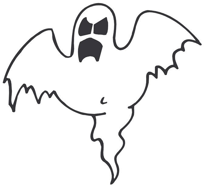 Halloween scary ghost . Scarey clipart