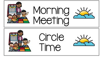 Schedule clipart daily. Preschool portal 