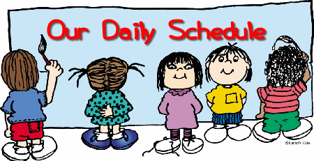 schedule clipart daily agenda
