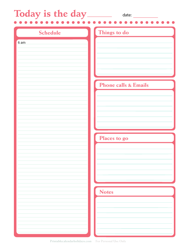 Schedule clipart daily planner. At a glance teacher