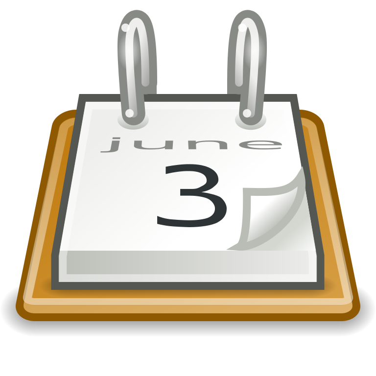 schedule clipart desk calendar