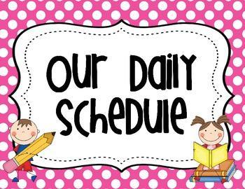 schedule clipart dismissal time