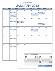 schedule clipart monthly calendar