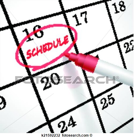 schedule clipart scheduling