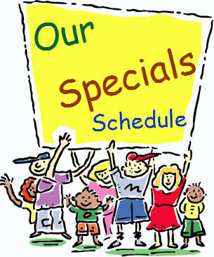 Class s . Schedule clipart school special