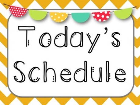 schedule clipart today's