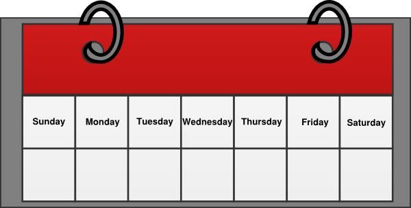 schedule clipart week