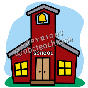 Schoolhouse clipart cartoon. Clip art panda free