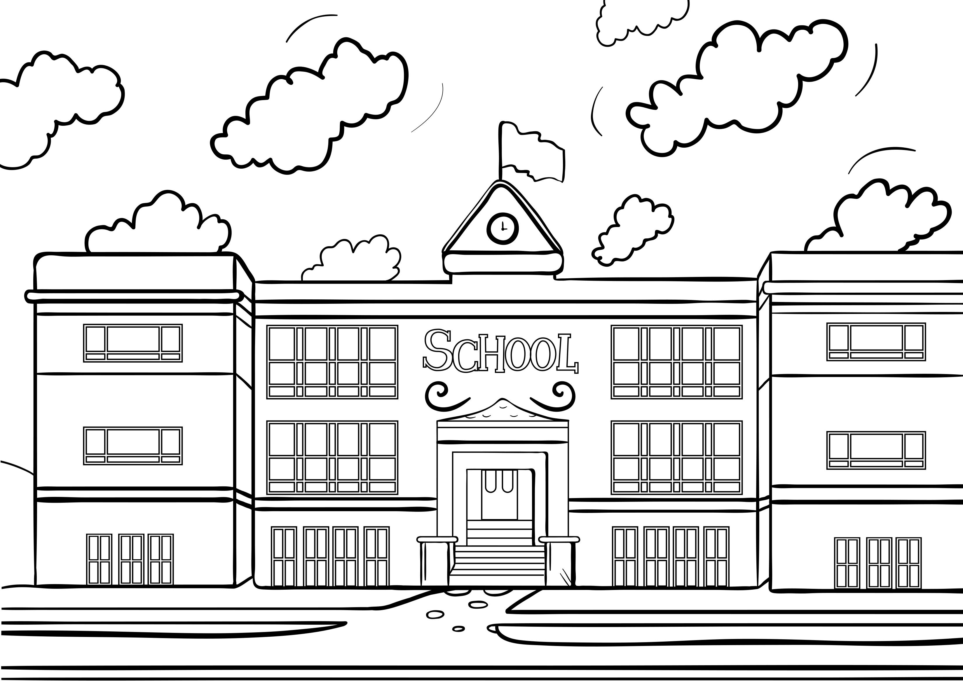 see clipart coloring page