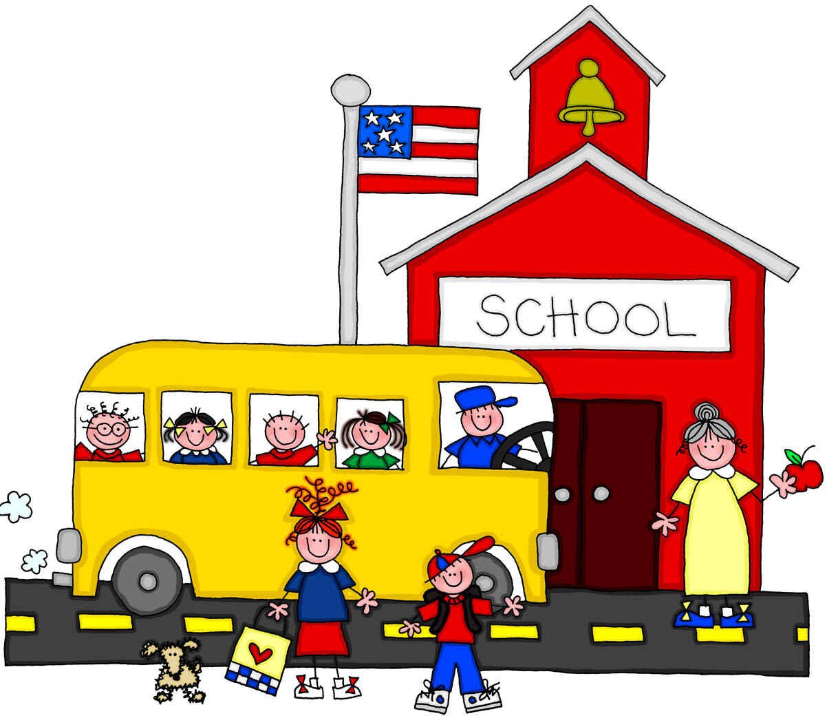 schoolhouse clipart grade school