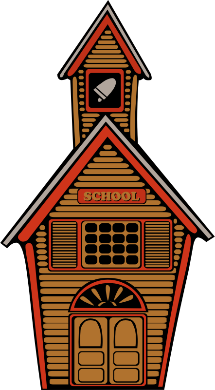 Country abiclipa medium image. Schoolhouse clipart school bell