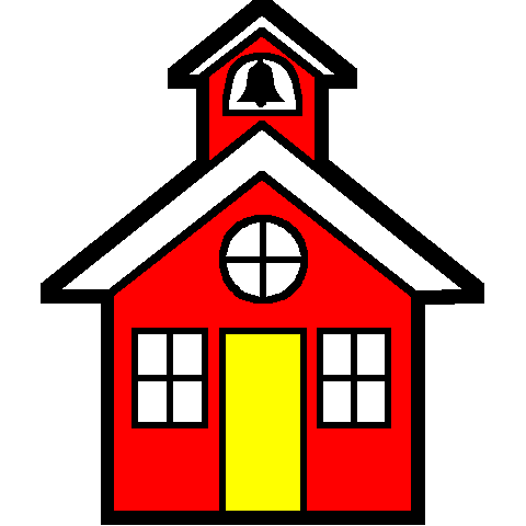 School house cliparts . Schoolhouse clipart simple