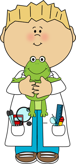 scientist clipart frog
