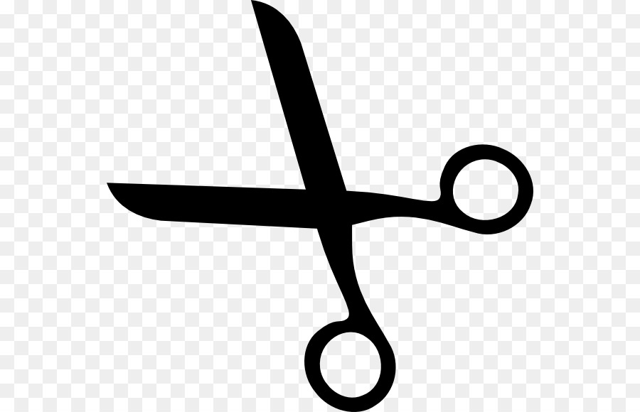 Clipart scissors. Hair cutting shears comb