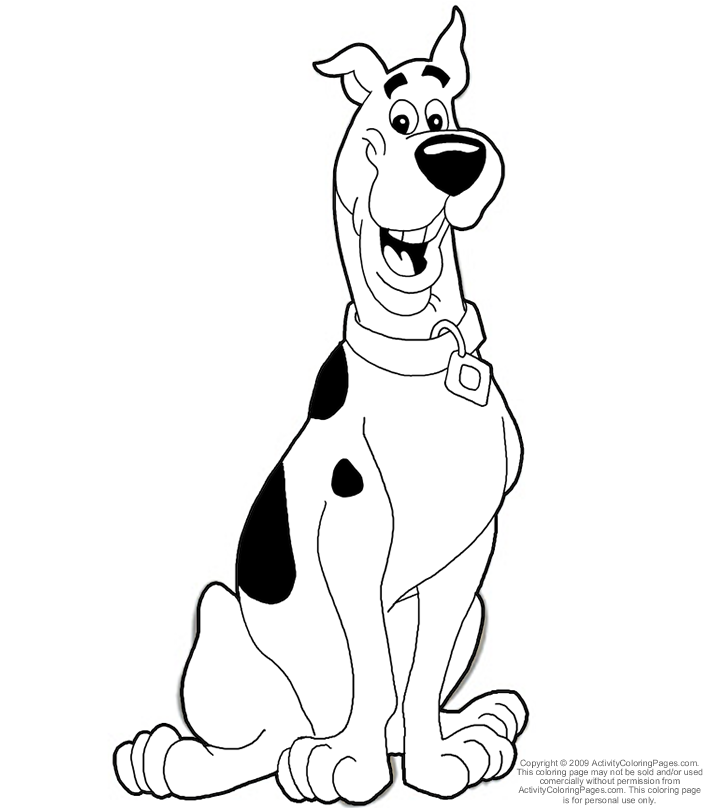 Scooby doo clipart black and white, Scooby doo black and white ...