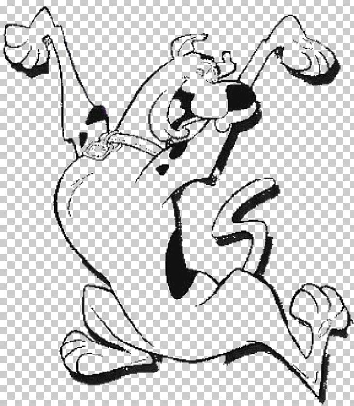 scooby doo clipart black and white