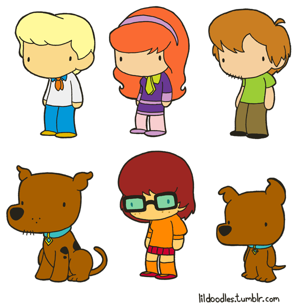 scooby doo clipart line drawing