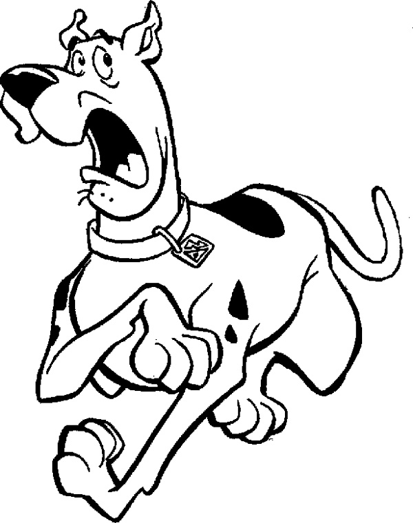 scooby doo clipart line drawing
