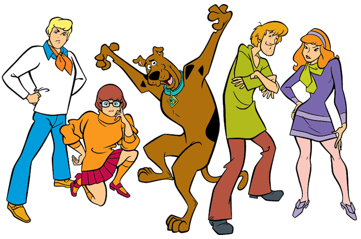 Cartoon pictures gang secondtofirst. Scooby doo clipart mystery team