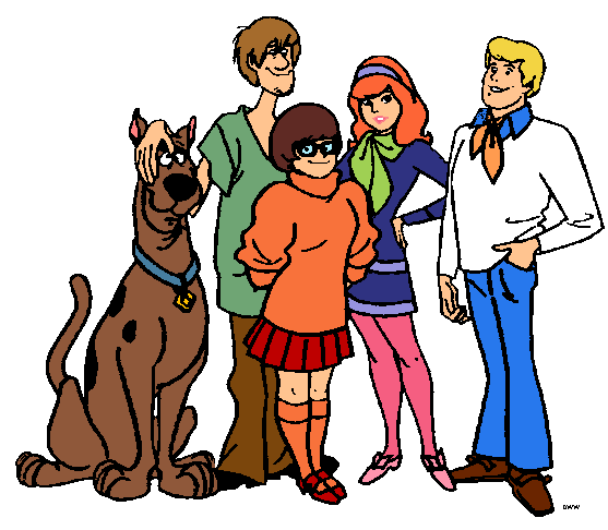 Scooby doo clipart mystery team. Mike tyson mysteries crew